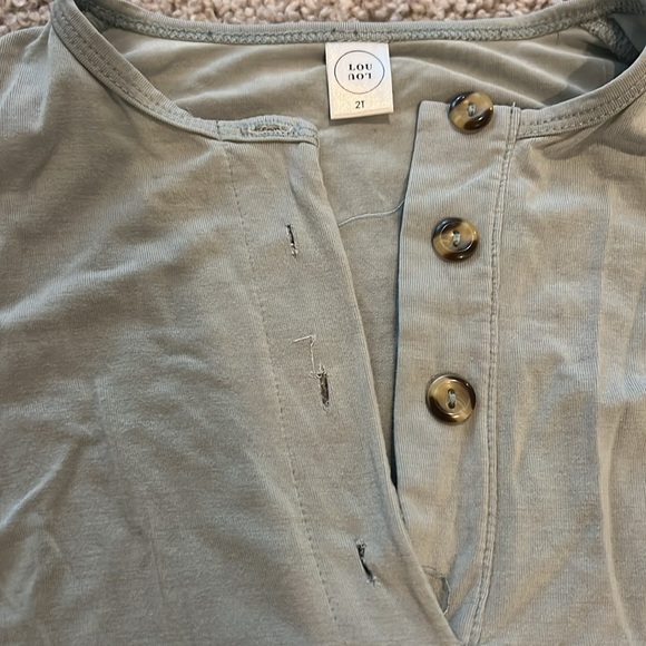 Lou Lou & company 2t top and bottoms set in sea foam green GUC. - Picture 3 of 7